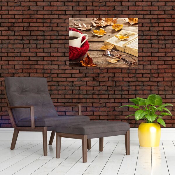 Kép - Őszi csésze tea (70x50 cm)