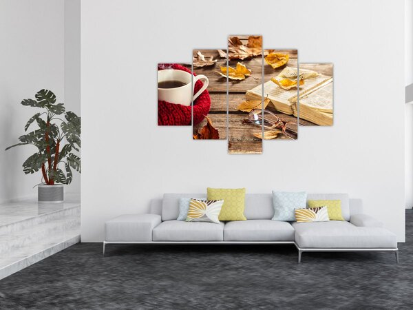 Kép - Őszi csésze tea (150x105 cm)