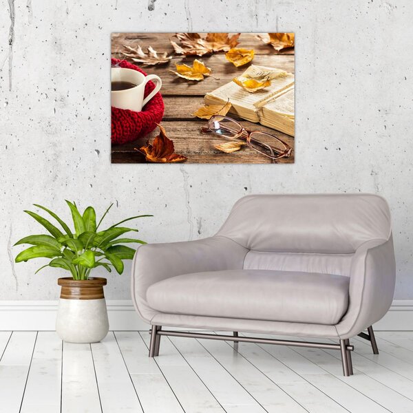 Kép - Őszi csésze tea (70x50 cm)