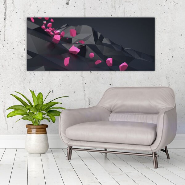 A 3D absztrakció képe (120x50 cm)
