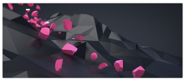 A 3D absztrakció képe (120x50 cm)