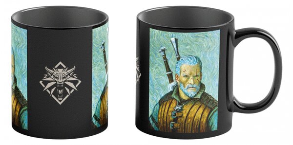 Good Loot The Witcher Geralt & Vincent van Gogh Hőre változó 450ml bögre ajándéktárgy