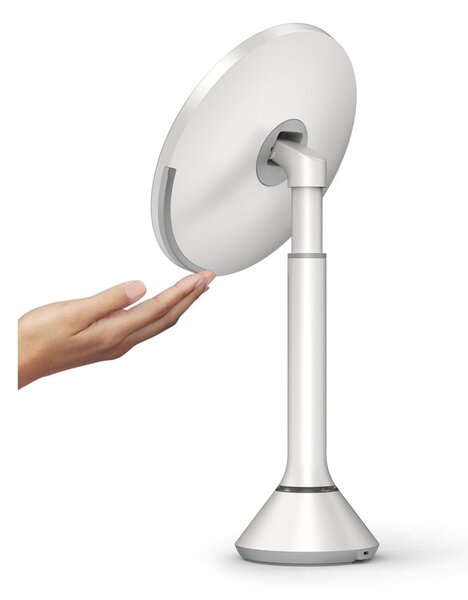 Kozmetikai tükör világítással-nagyítós (ötszörös) ø 20 cm Sensor – simplehuman