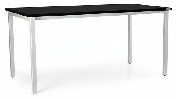 Univerzális asztal fém lábakkal 160 x 80 cm, fekete