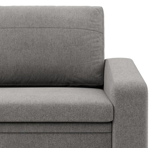 Vertico fekvőfotel, 80 cm széles, fonott, szürke