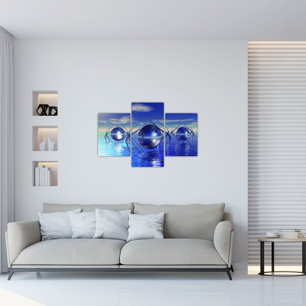 Absztrakció kép - víz (90x60 cm)