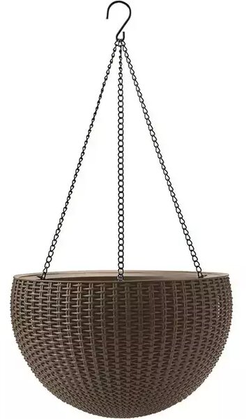 Keter Hanging Sphere függesztett virágtartó, whiskey barna