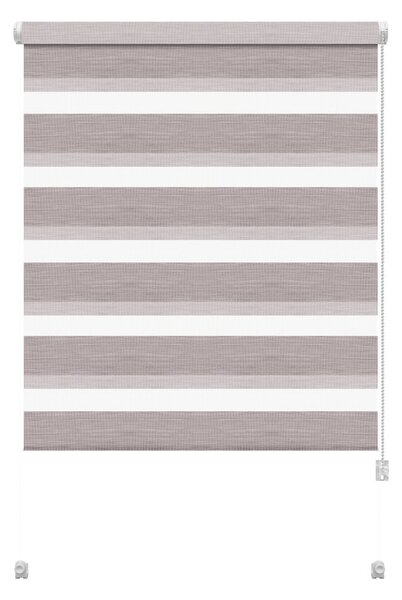 Szürkésbarna nappali-éjszakai roló 42,5x150 cm Zebra Silvalin – Gardinia