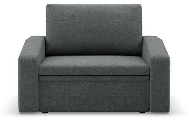 Vertico fekvőfotel, 90 cm széles, fonott, szürke