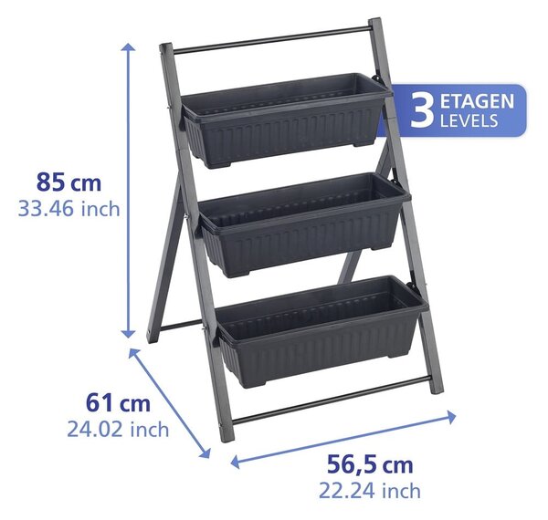 Fém virágtartó állvány (magasság 85 cm) Vertical – Maximex