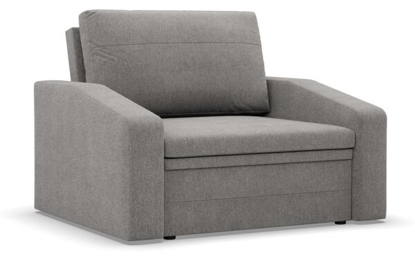 Vertico fekvőfotel, 90 cm széles, fonott, szürke