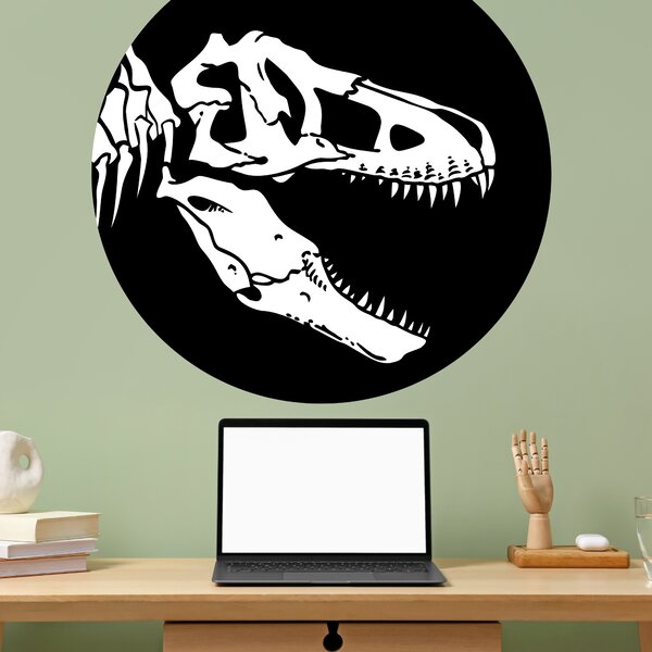 PIPPER. Kör alakú falmatrica "T-Rex csontváz" Méret: 60cm