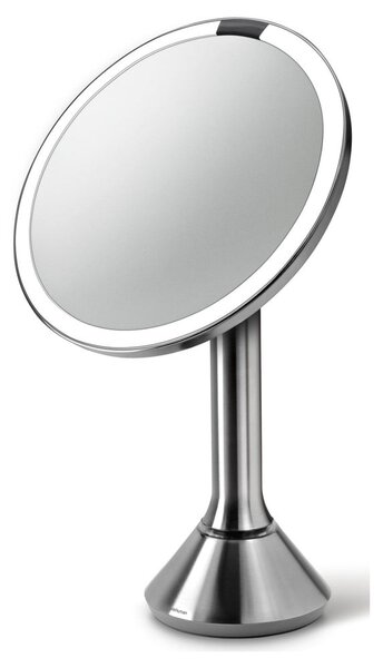 Kozmetikai tükör világítással-nagyítós (ötszörös) ø 20 cm Sensor – simplehuman