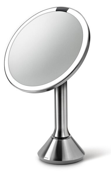 Kozmetikai tükör világítással-nagyítós (ötszörös) ø 20 cm Sensor – simplehuman