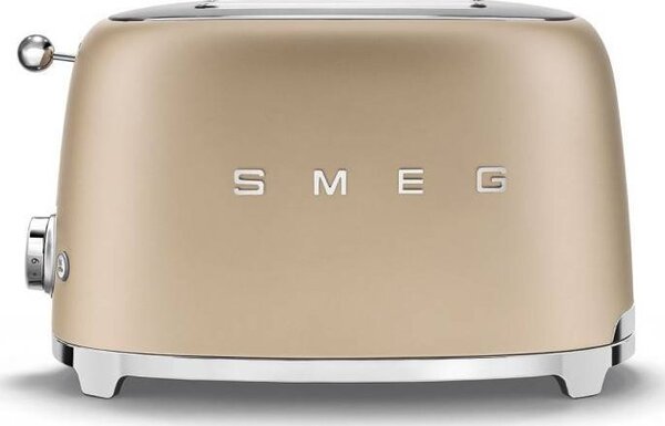 SMEG Kenyérpirító, Retro, 2 Szeletes, Matt Pezsgő