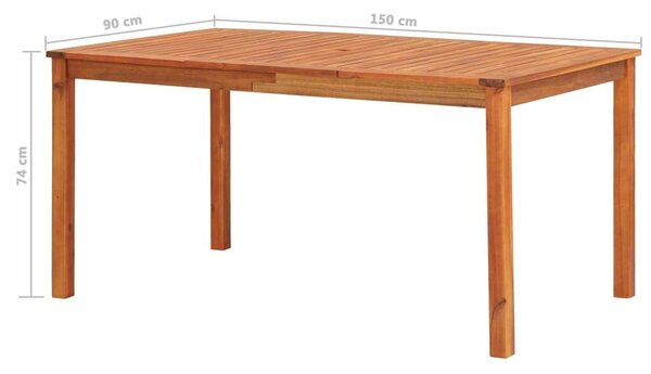 Akácfa Kerti Étkezőgarnitúra - 5 részes - 150x90cm
