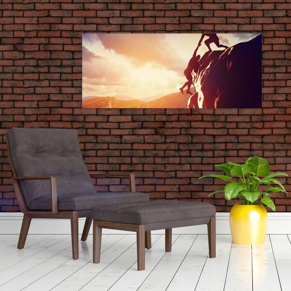 Kép - Hegymászók (120x50 cm)