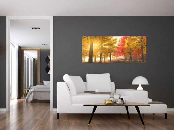 Őszi fák képe (120x50 cm)