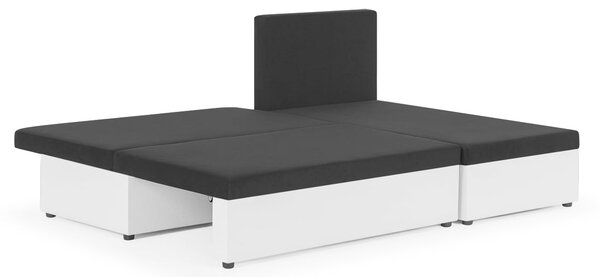 ROLO Kinyitható sarokkanapé Fekete/sötétkék