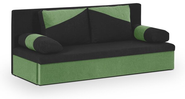 ROLO Háromszemélyes kinyitható kanapé Sötétkék/zöld