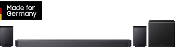 Samsung Q-Serie HW-Q935GF 9.1.4-Kanal Soundbar Fekete Bluetooth, Dolby Atmos®, Vezeték nélküli mélysugárzóval, Fali rögzítés, WLAN