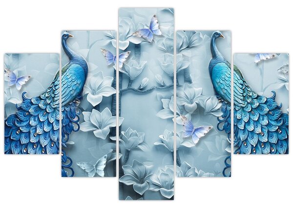 Pávák képe (150x105 cm)