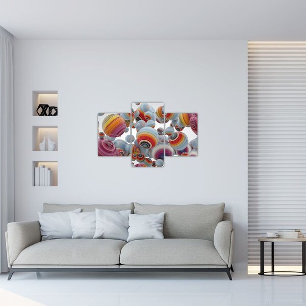 Festett gömbök képe (90x60 cm)