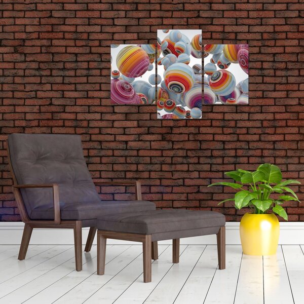 Festett gömbök képe (90x60 cm)