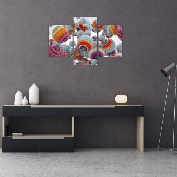 Festett gömbök képe (90x60 cm)