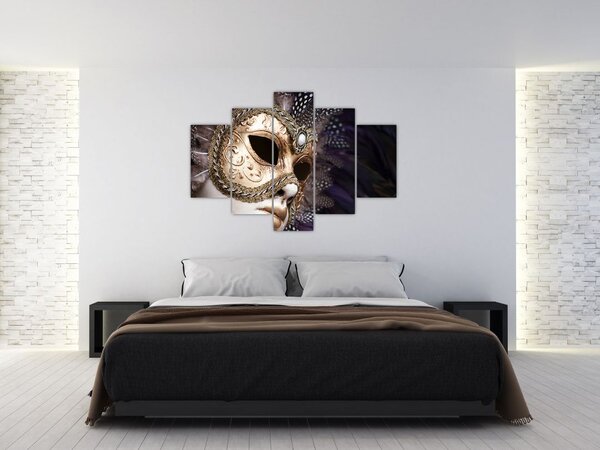 Egy maszkkal ellátott szobor képe (150x105 cm)