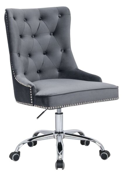 VICTORIAN ezüstszürke karfás irodai szék