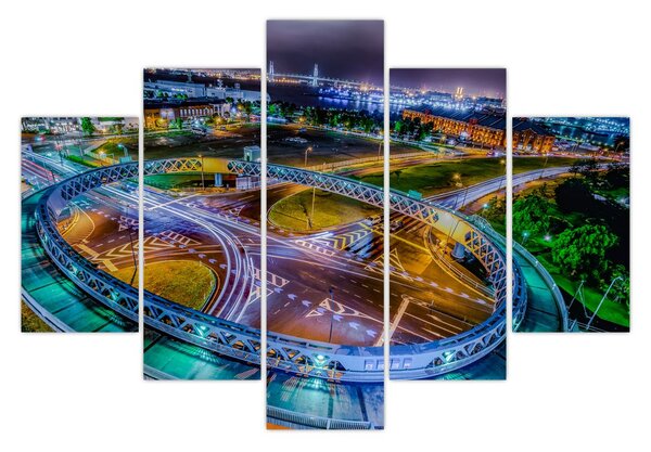 Kép - éjszakai panoráma (150x105 cm)