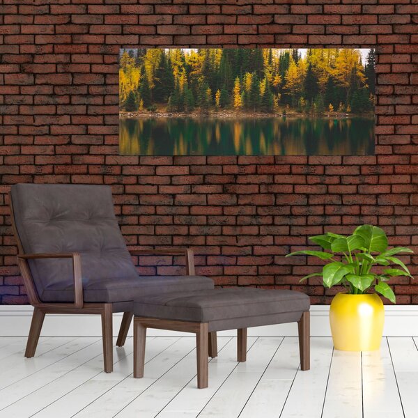 Erdei tó képe (120x50 cm)