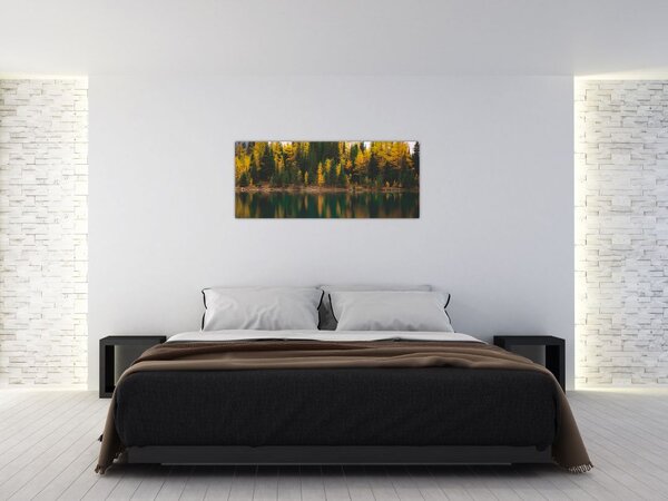 Erdei tó képe (120x50 cm)