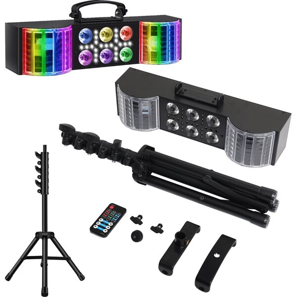 LIGHT4ME MAGIC BAR 3 multiefekt świetlny RGBW 3w1 efekt par derby biały stroboskop pilot