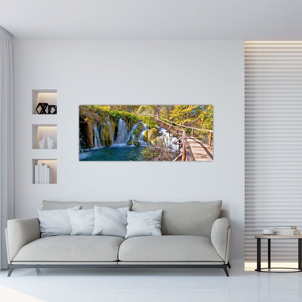Kép - Bejárat a vízesésekhez (120x50 cm)
