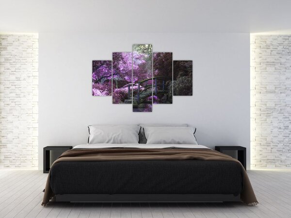 Kép - lila fák (150x105 cm)