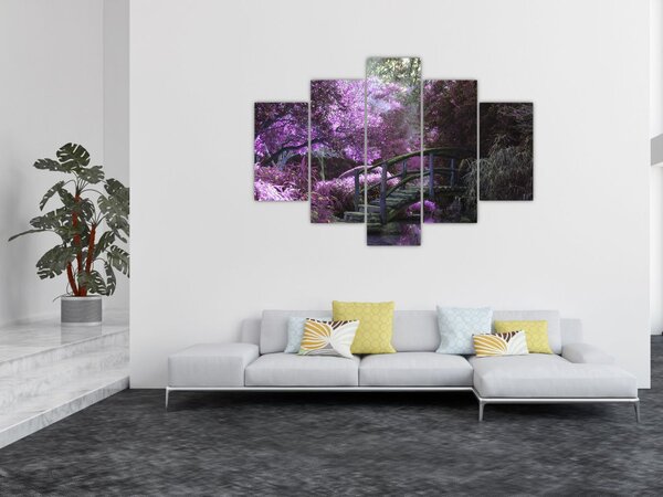 Kép - lila fák (150x105 cm)