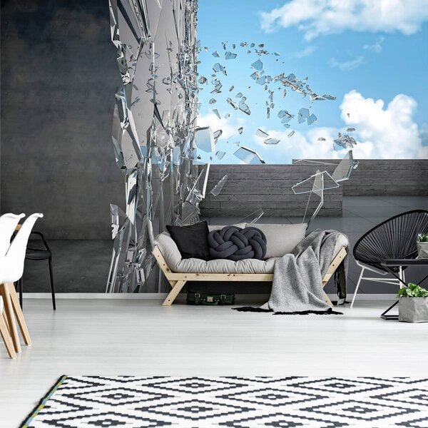 Fotótapéta - Törött üveg (152,5x104 cm)