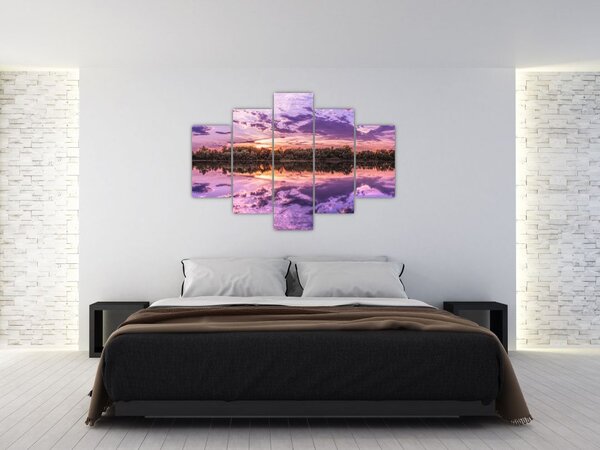 Lila ég képe (150x105 cm)
