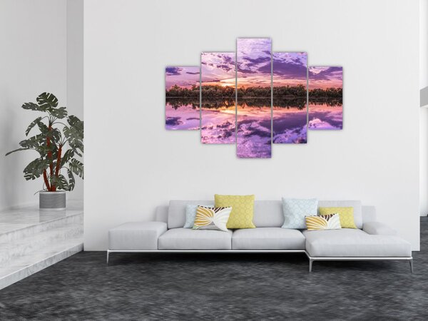 Lila ég képe (150x105 cm)