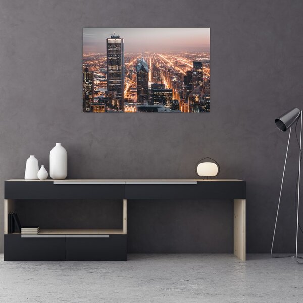 Fényes metropolisz képe (90x60 cm)