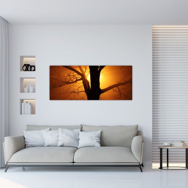 Kép egy fáról naplementekor (120x50 cm)