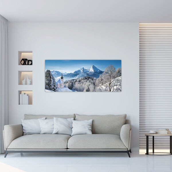 Kép - Havas táj (120x50 cm)