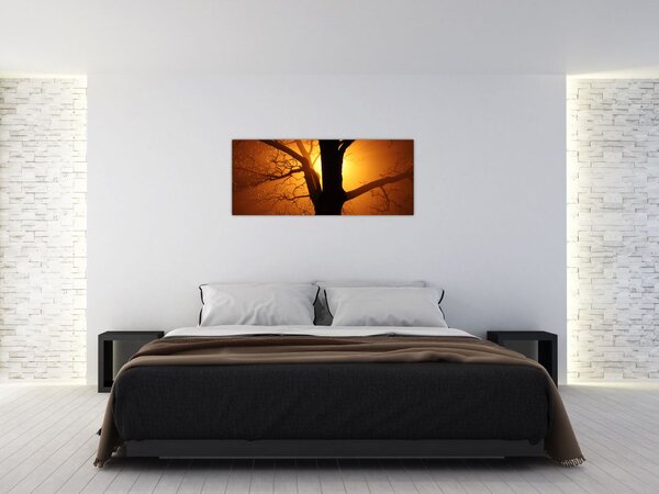 Kép egy fáról naplementekor (120x50 cm)
