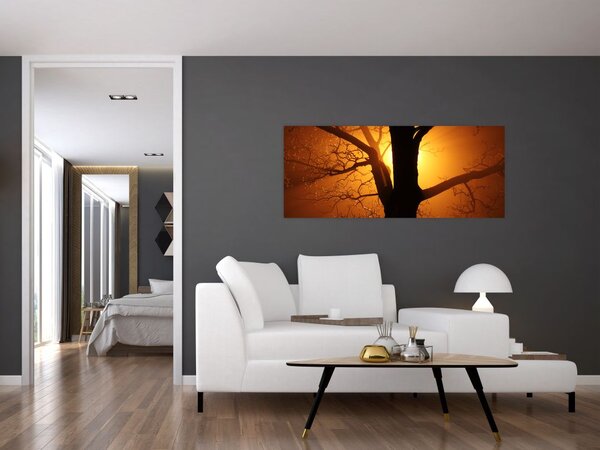 Kép egy fáról naplementekor (120x50 cm)