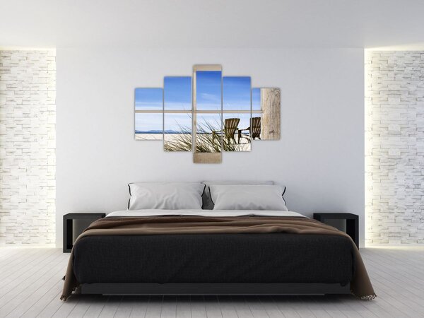Kép - A strandra néző ablak (150x105 cm)