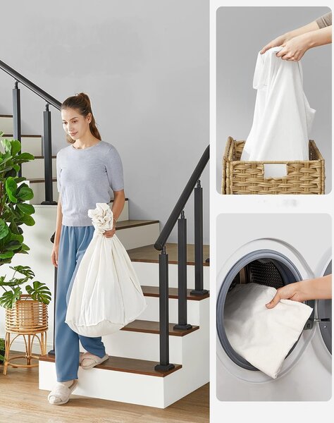 Polyrattan szennyeskosár 140 L