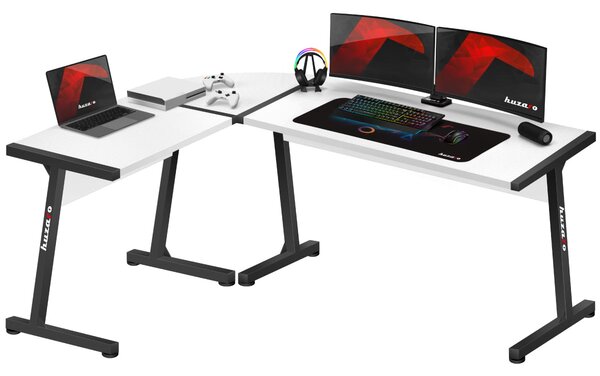 Huzaro Hero 6.0 Gamer asztal - Fehér