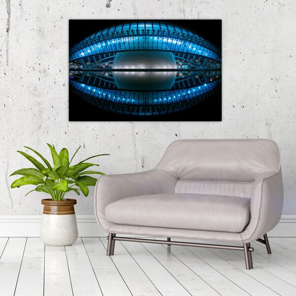 Egy kép a futballstadionról (90x60 cm)